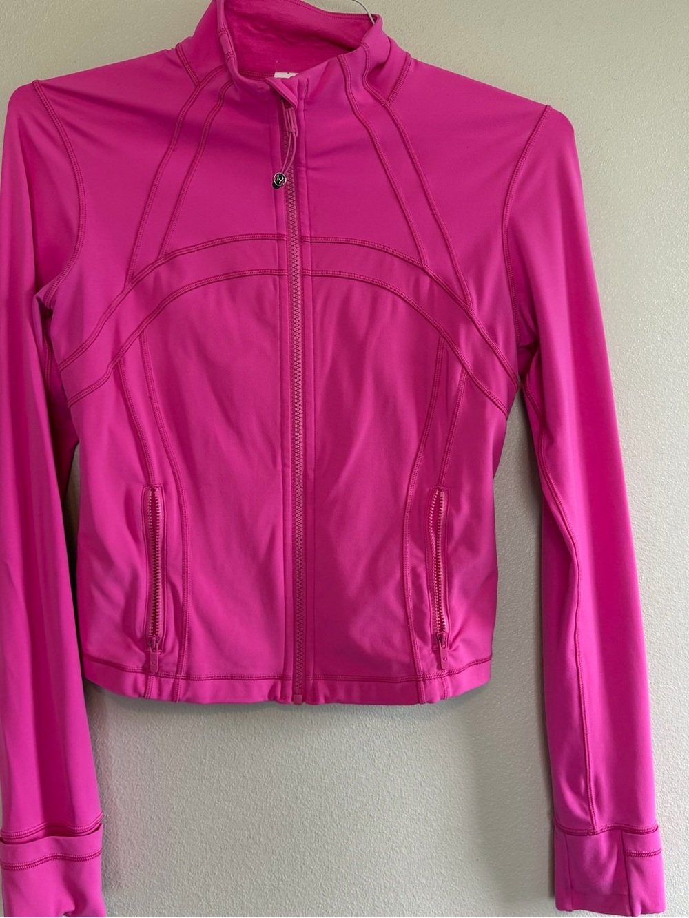 lululemon athletica Hot Pink Full-Zip Bomber Jacket